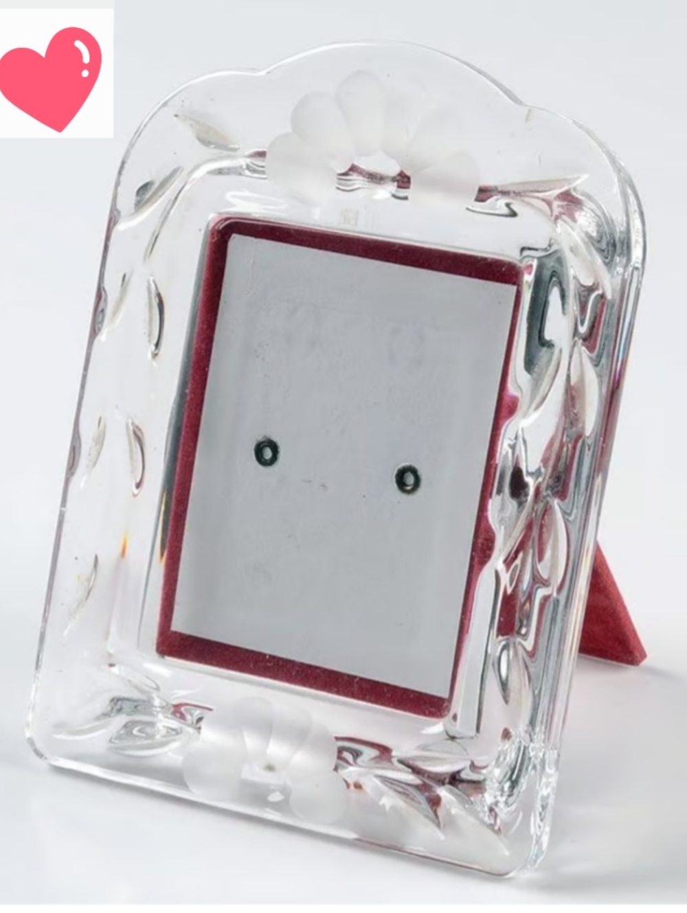 Vintage Princess House Heritage 24% Lead Cyrstal Glass Decorative Photo Frame